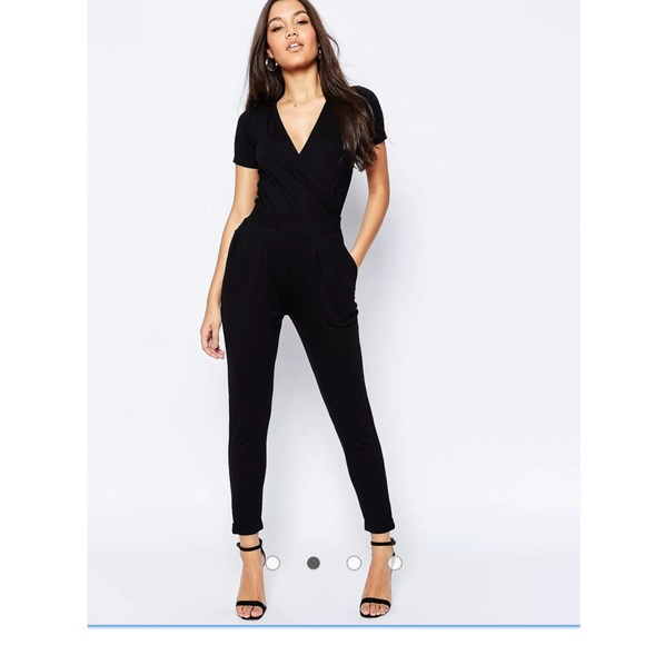 ASOS Wrap Front Jumpsuit - Picture 2 of 6